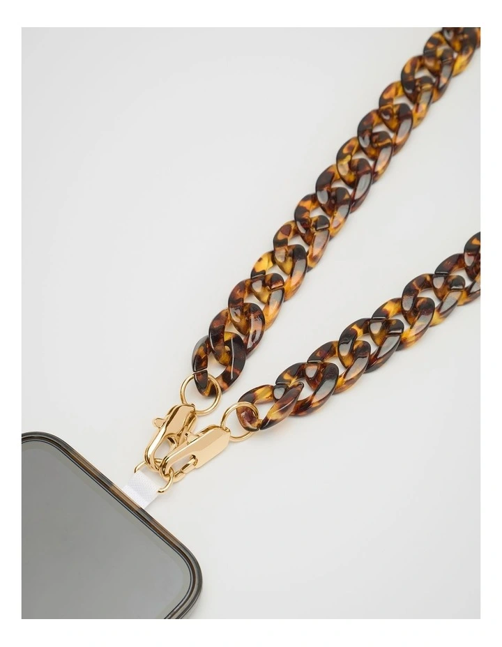 Resin Phone Strap in Dark Tort image 2