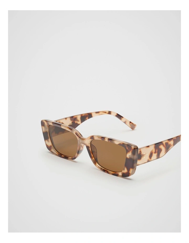 Poppy Rectangle Sunglasses in Spice Tort image 3