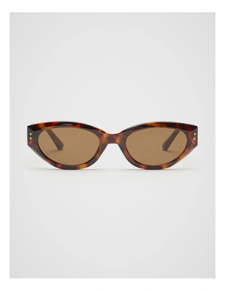 Lida Cat Eye Sunglasses in Dark Tort image 1