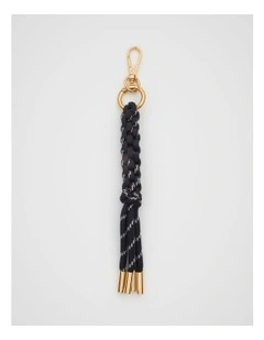 Woven Cord Keyring in Twilight Blue