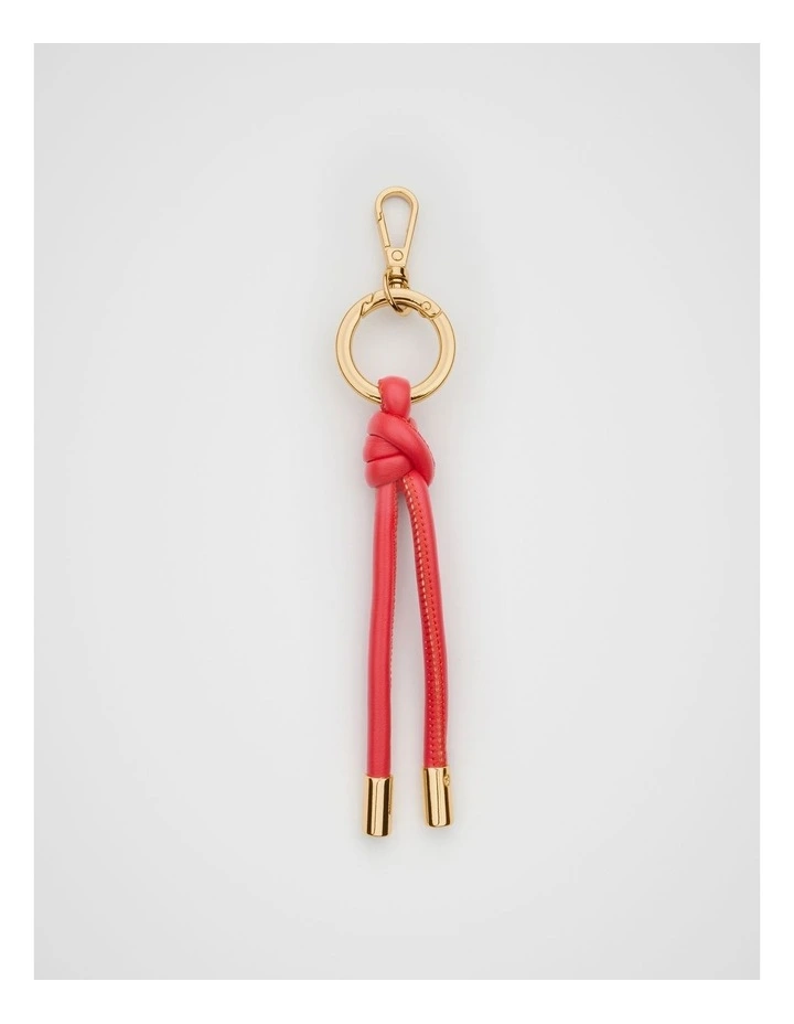 Knot Detail Keyring in Electric Crimson image 1