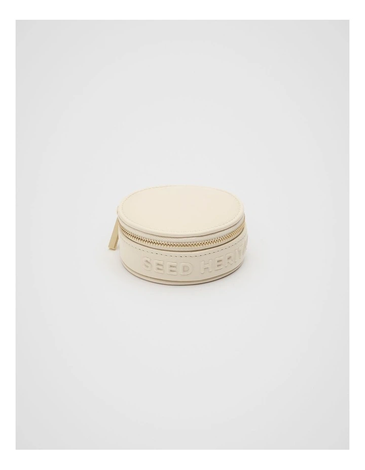 Circle Jewellery Case in Stone image 1