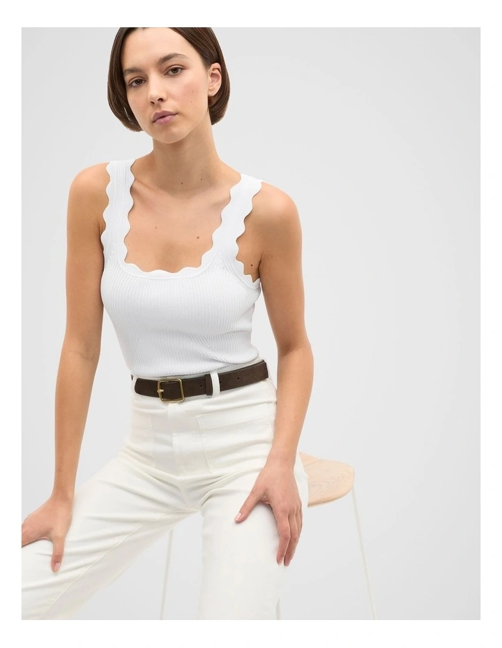 Abby Classic Suede Belt in Chocolate Suede image 2