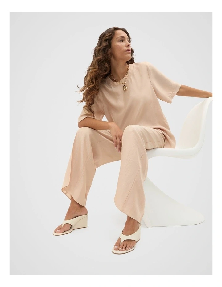 Tove Wedge Heel in Cream image 2