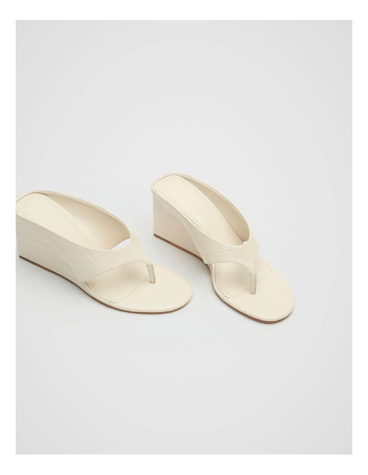 Tove Wedge Heel in Cream image 3