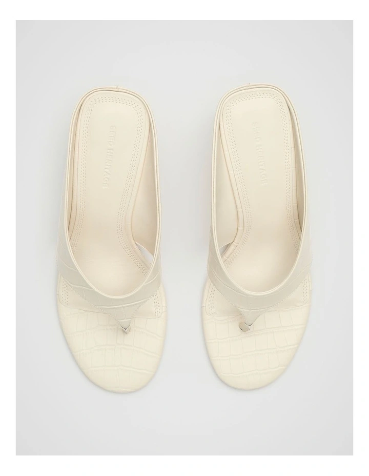 Tove Wedge Heel in Cream image 4