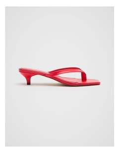 Della Dress Sandal in Electric Crimson