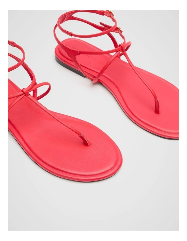 Jamie T Bar Sandal in Red image 3