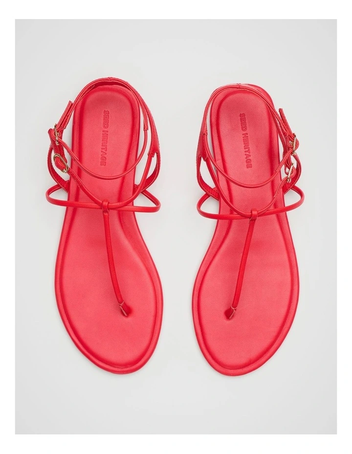 Jamie T Bar Sandal in Red image 4