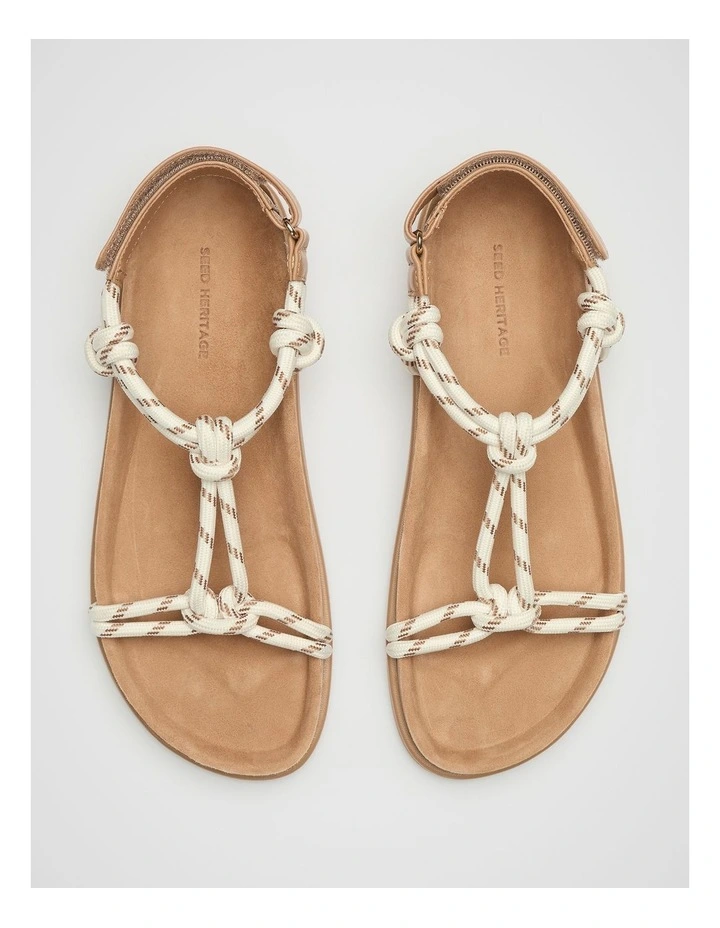 Tora Rope Sandal in Caramel image 4