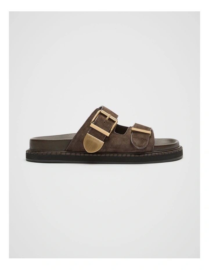 Sasha Trim Slide in Brown image 1