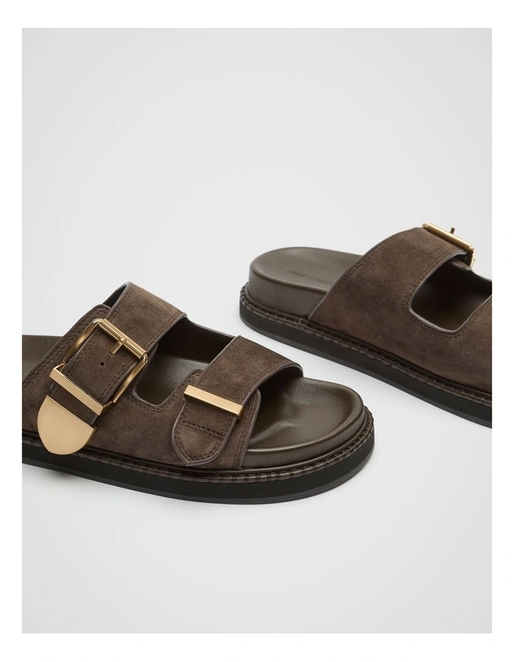 Sasha Trim Slide in Brown image 3