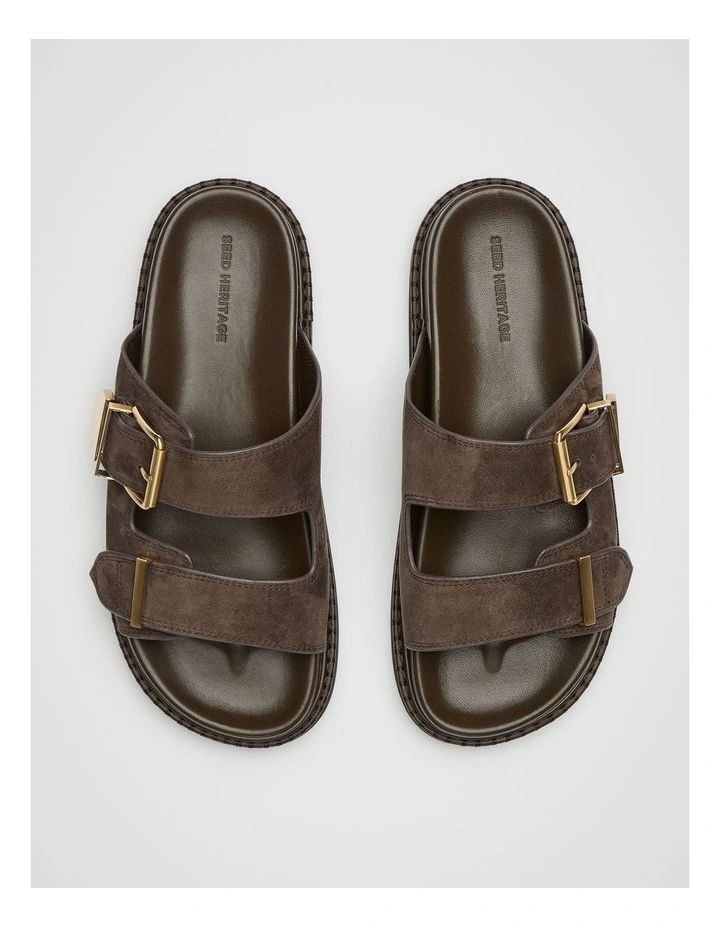 Sasha Trim Slide in Brown image 4