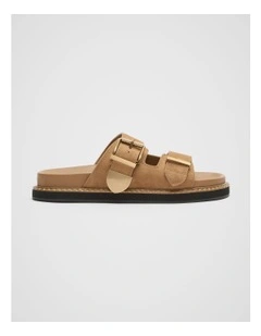Sasha Trim Slide in Brown
