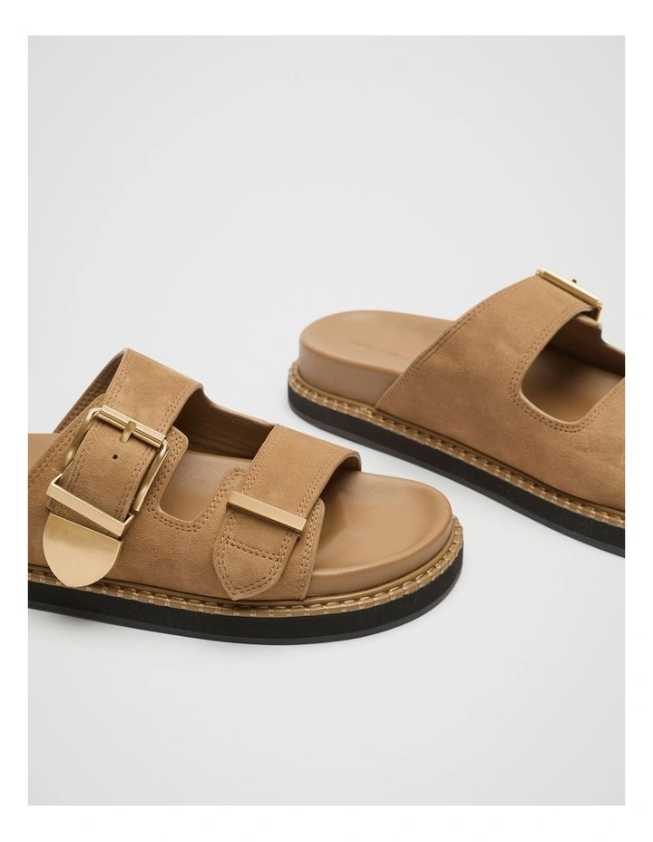 Sasha Trim Slide in Brown image 3