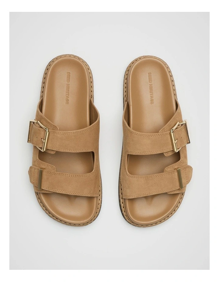 Sasha Trim Slide in Brown image 4