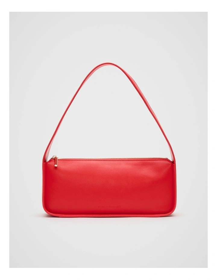 Baguette Shoulder Bag in Electric Crimson image 1