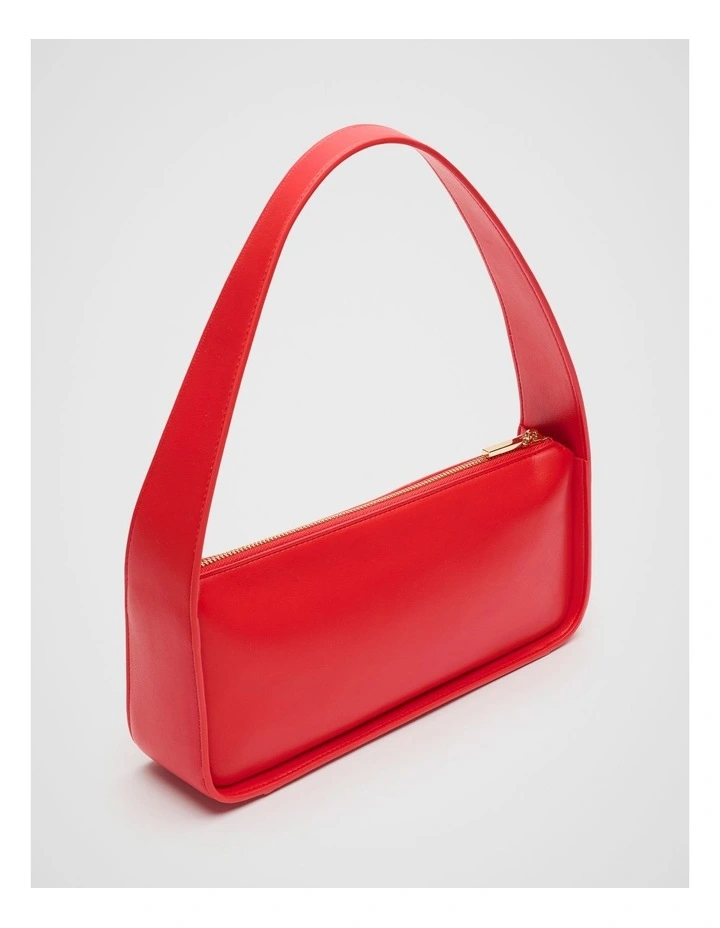 Baguette Shoulder Bag in Electric Crimson image 3