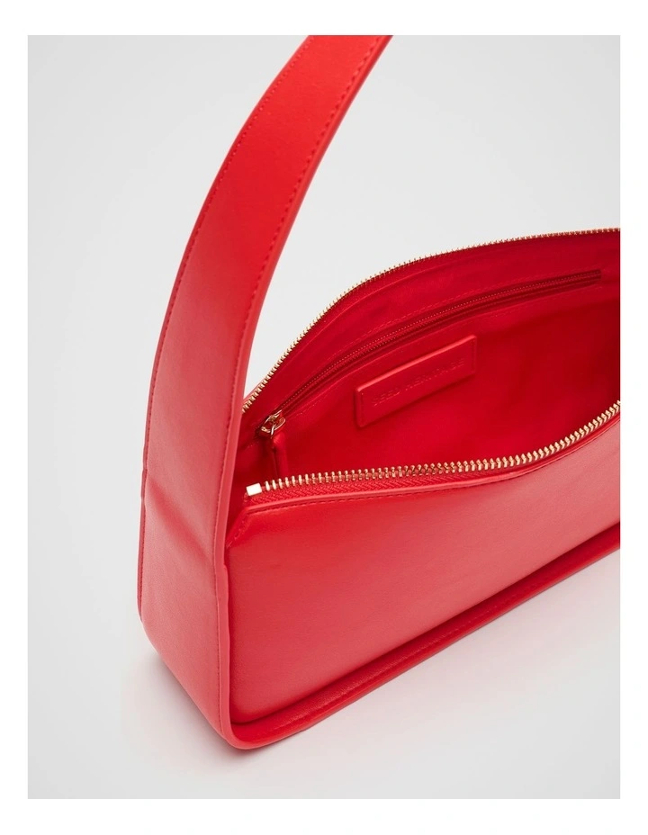 Baguette Shoulder Bag in Electric Crimson image 4