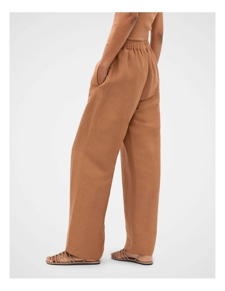 Elasticated Wide Leg Pant in Copper image 2