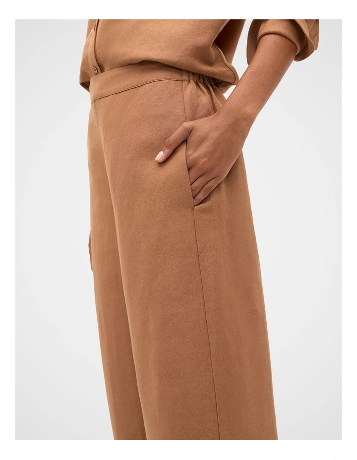 Elasticated Wide Leg Pant in Copper image 4