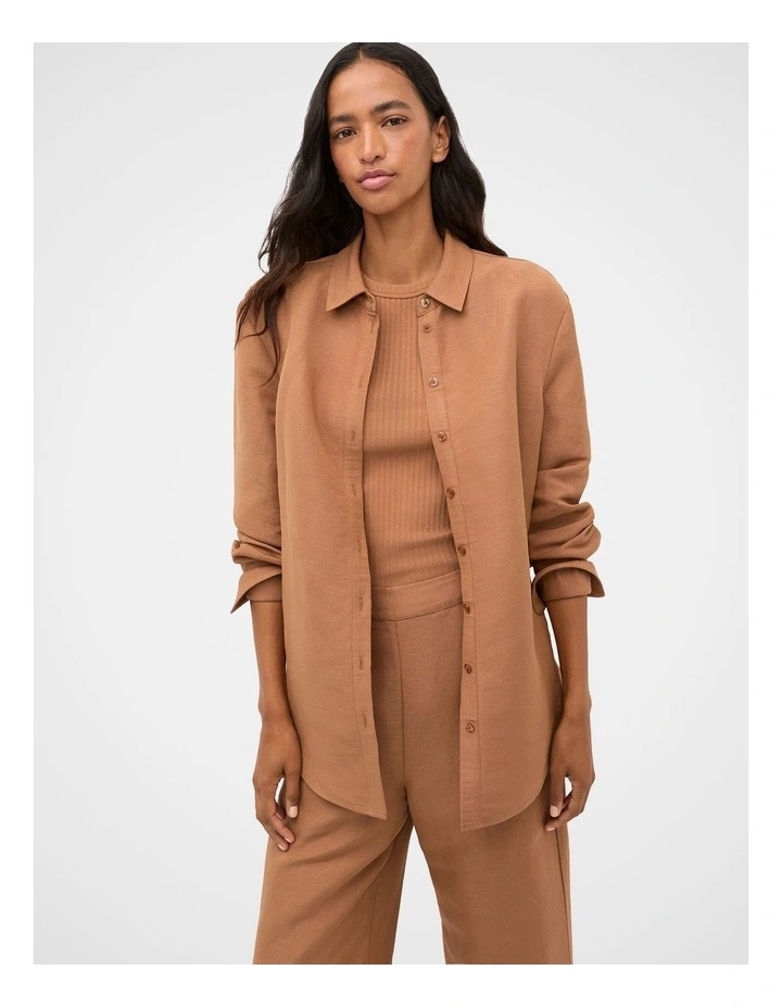Oversized Easy Shirt in Copper image 1