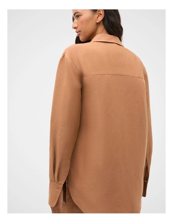 Oversized Easy Shirt in Copper image 2