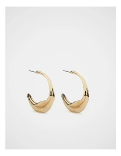 Oval Hoop Earring in Gold