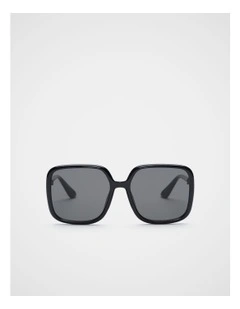 Jess Oversized Sunglasses in Black