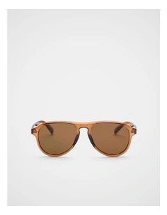 Pia Aviator Sunglasses in Copper