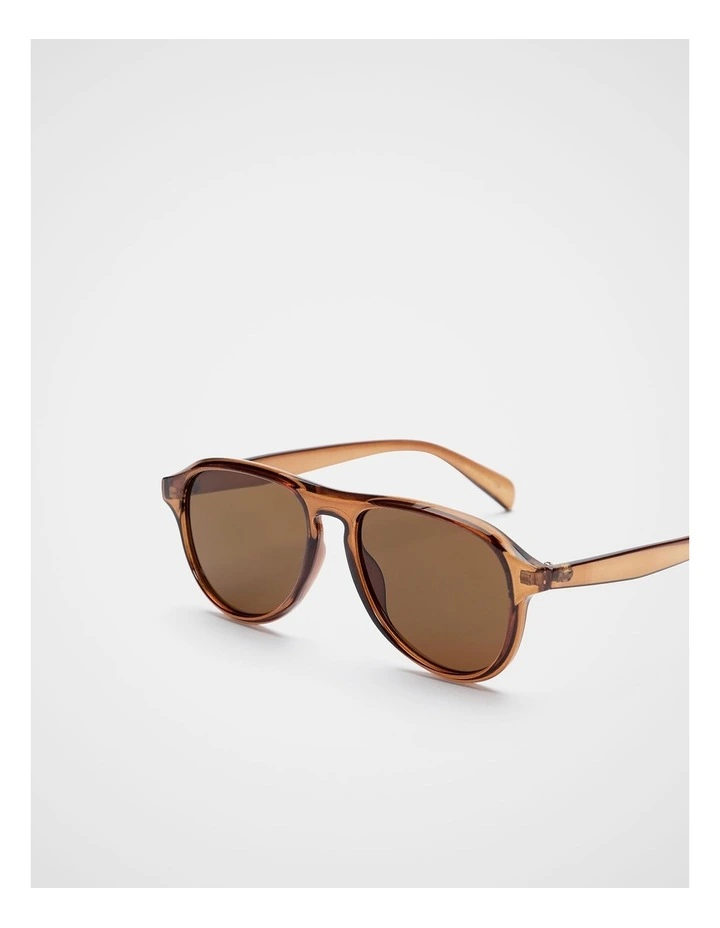 Pia Aviator Sunglasses in Copper image 3