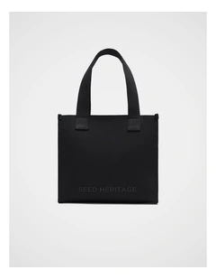 Knit Tote Bag in Black