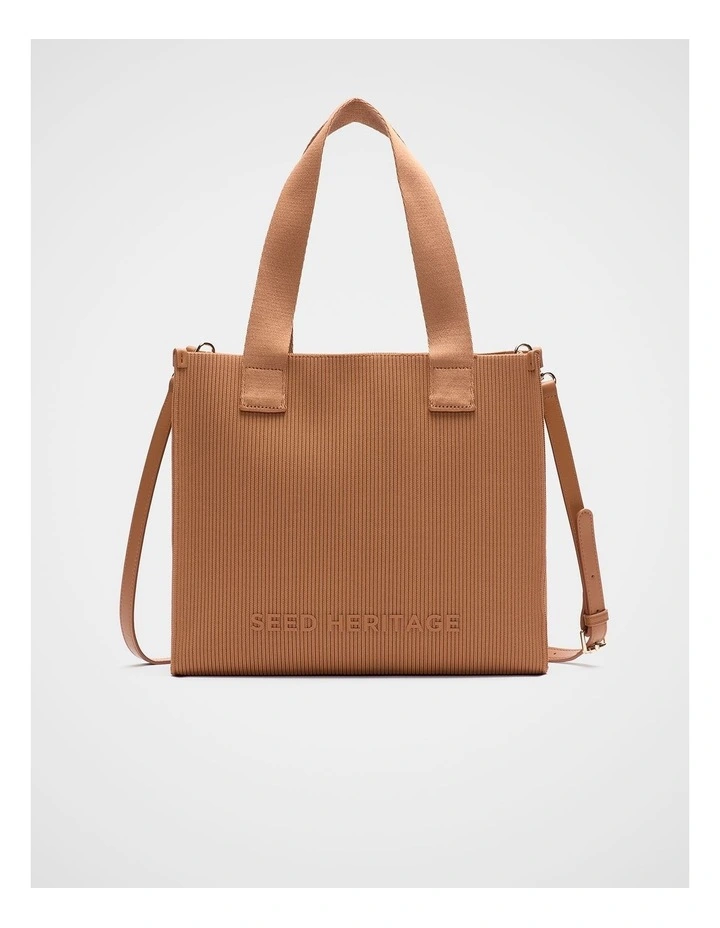 Seed Knit Tote in Copper image 1