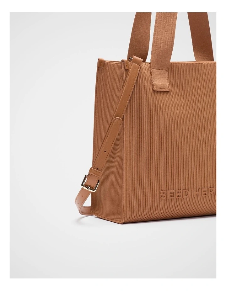 Seed Knit Tote in Copper image 3