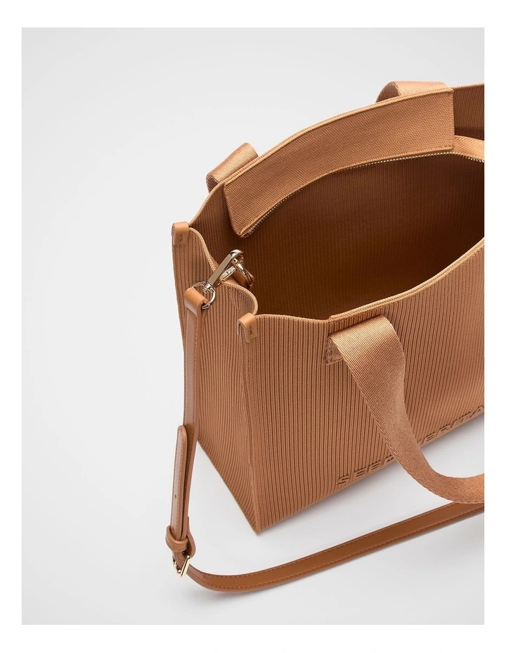 Seed Knit Tote in Copper image 4