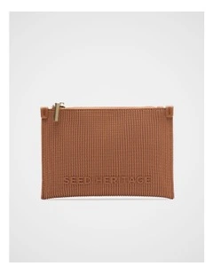 Knit Zip Purse in Copper