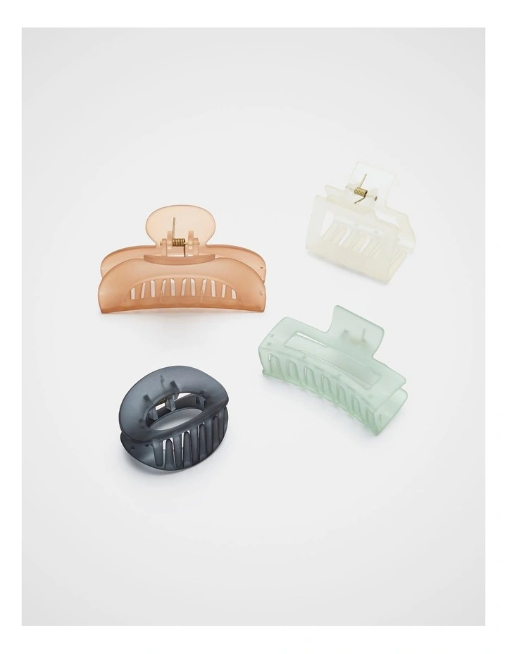 Hair Claw Pack in Multi image 1