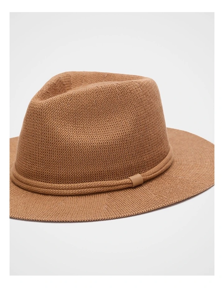 Knit Fedora in Copper image 3