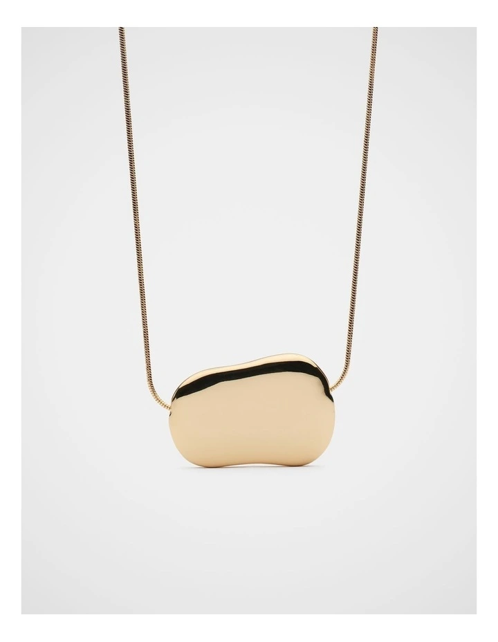 Adjustable Pendant Necklace in Gold image 1