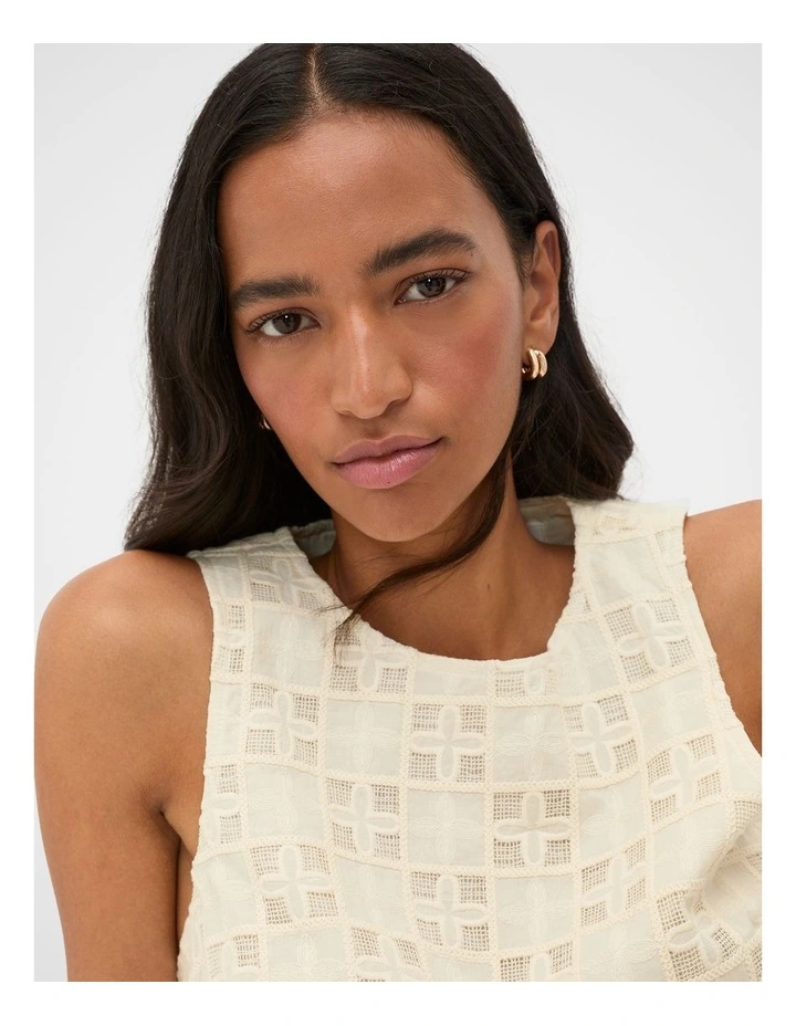 Double Illusion Hoop Earrings in Gold image 2