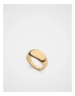Waterproof Dome Ring in Gold