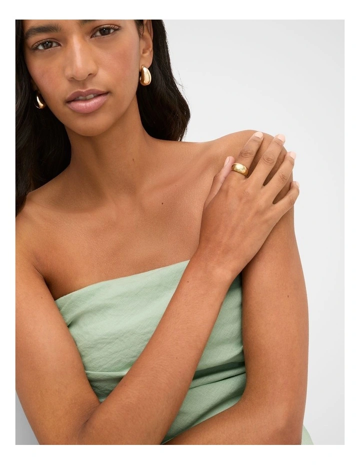 Waterproof Dome Ring in Gold image 2