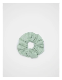Linen Scrunchie in Green