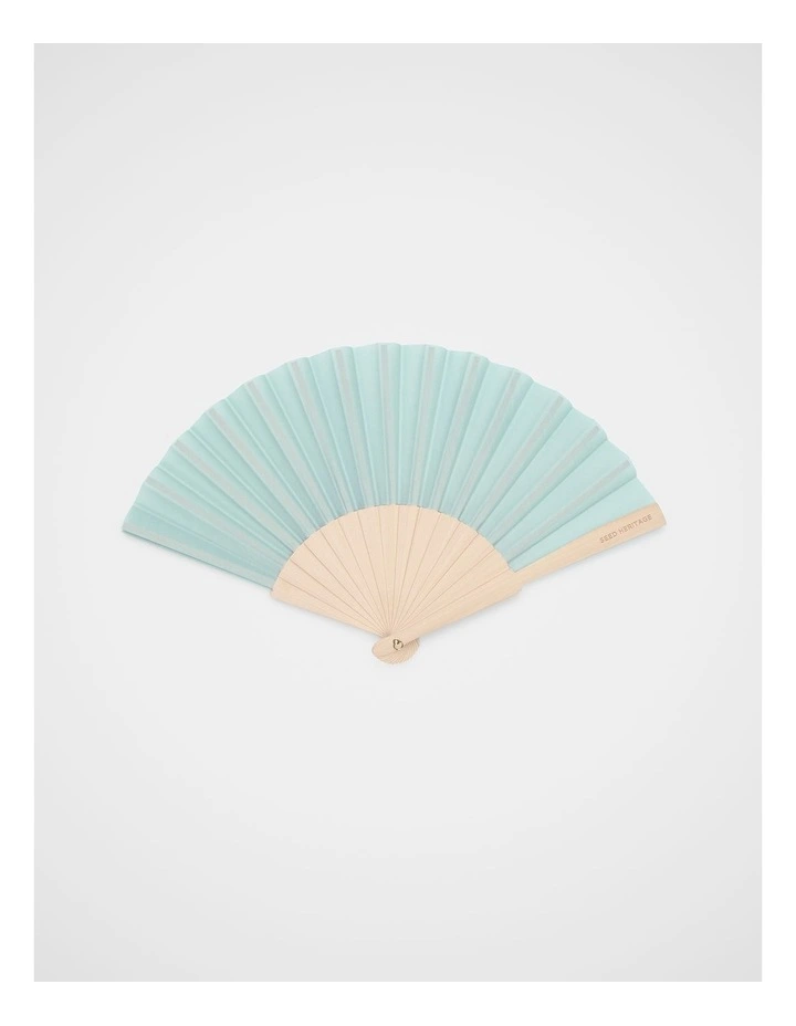 Seed Hand Fan in Green image 1