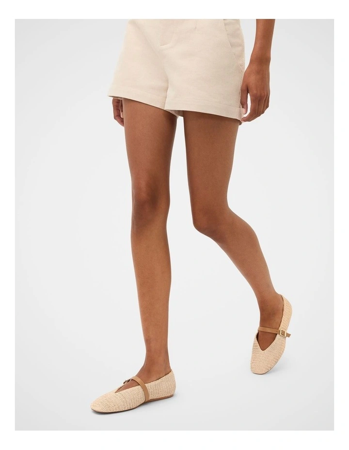 Rudy Ballet Flat in Ecru image 2