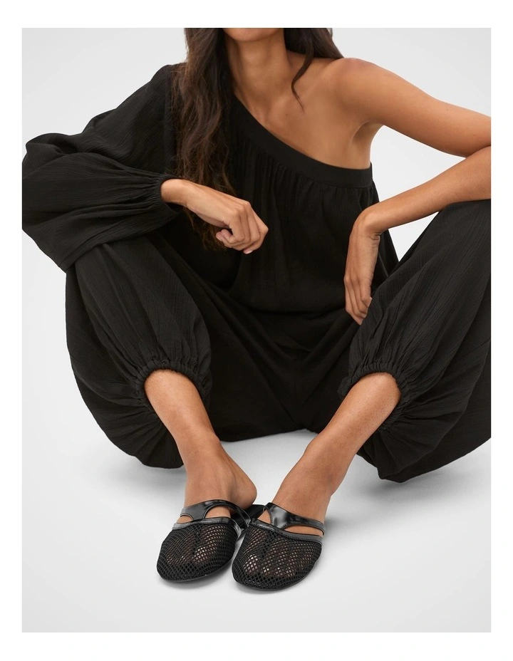 Anya Mesh Mule in Black image 2