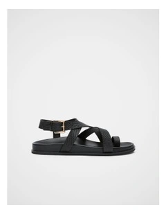 Tori Footbed Sandal in Black