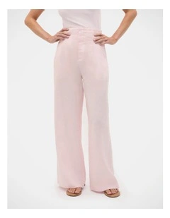 Core Linen Waisted Pant in Primrose