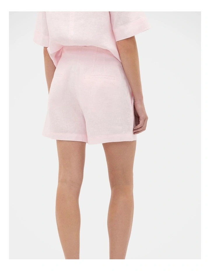 Core Linen Waisted Short in Primrose image 2