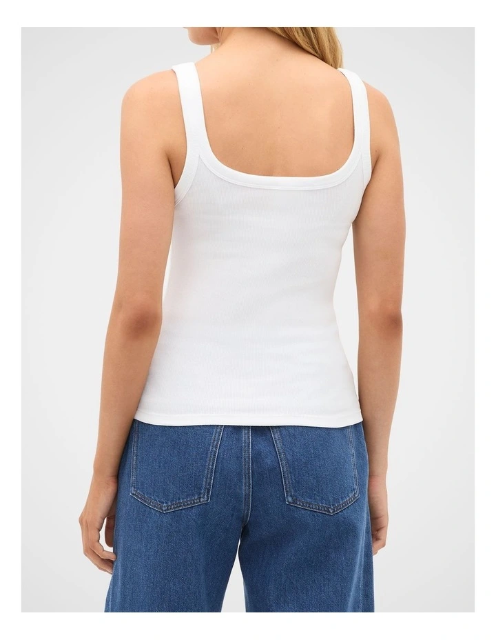 Core Rib Tank in Whisper White image 4